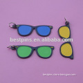 fashion cool sunglass key rings for keychains without logo